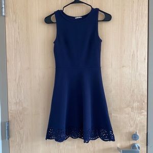 Navy blue mini dress